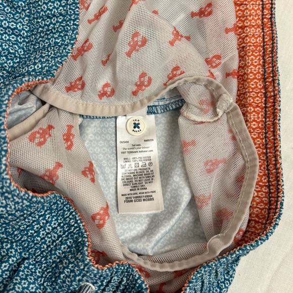 Ted Baker Men's Swim Trunks Turquoise
White Geometric Drawstring Size 6 Shorts - Picture 8 of 14